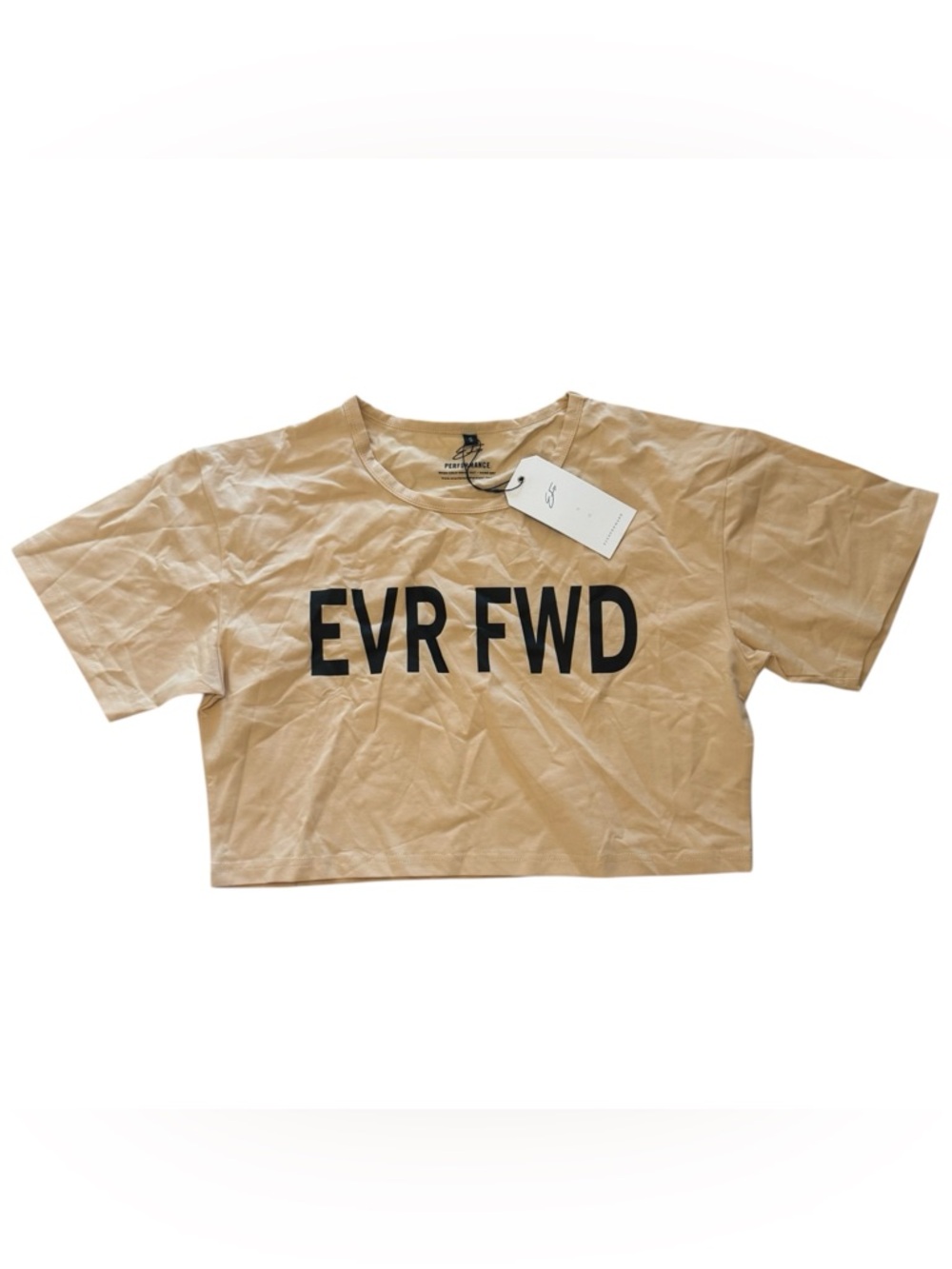 EVR FWD Crop Tee - Tan NWT